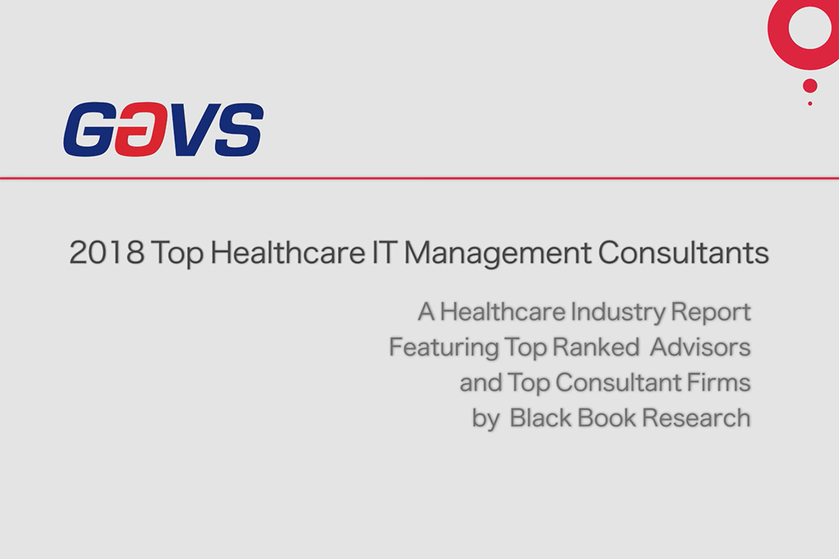 GAVS World’s 1 Healthcare IT Infra Provider 2018 Powered by AIOps