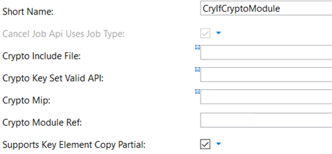 Example of CryIf Crypto module configuration (Courtesy Davinci Configurator)