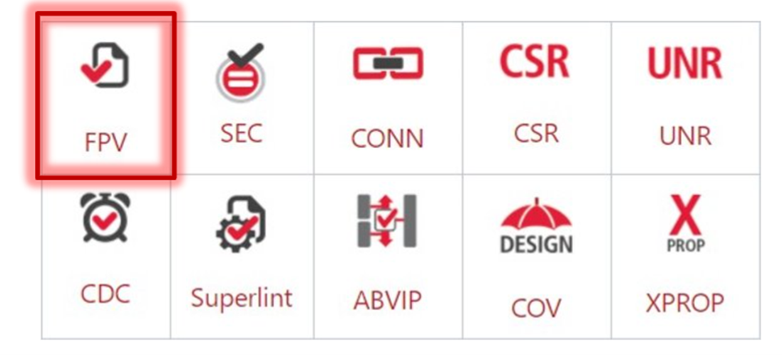 View of Supported JasperGold apps