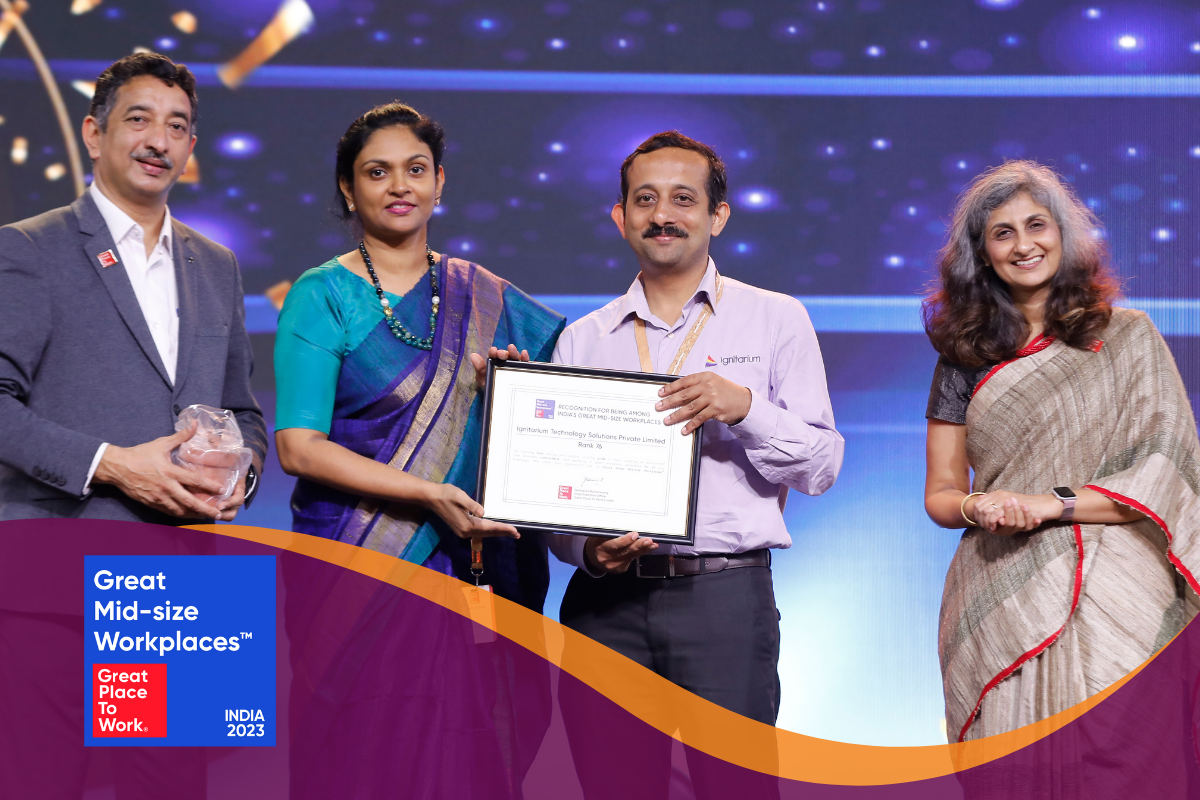 Ignitarium, now part of Neurealm has been recognised among India’s Great Mid-Size Workplaces