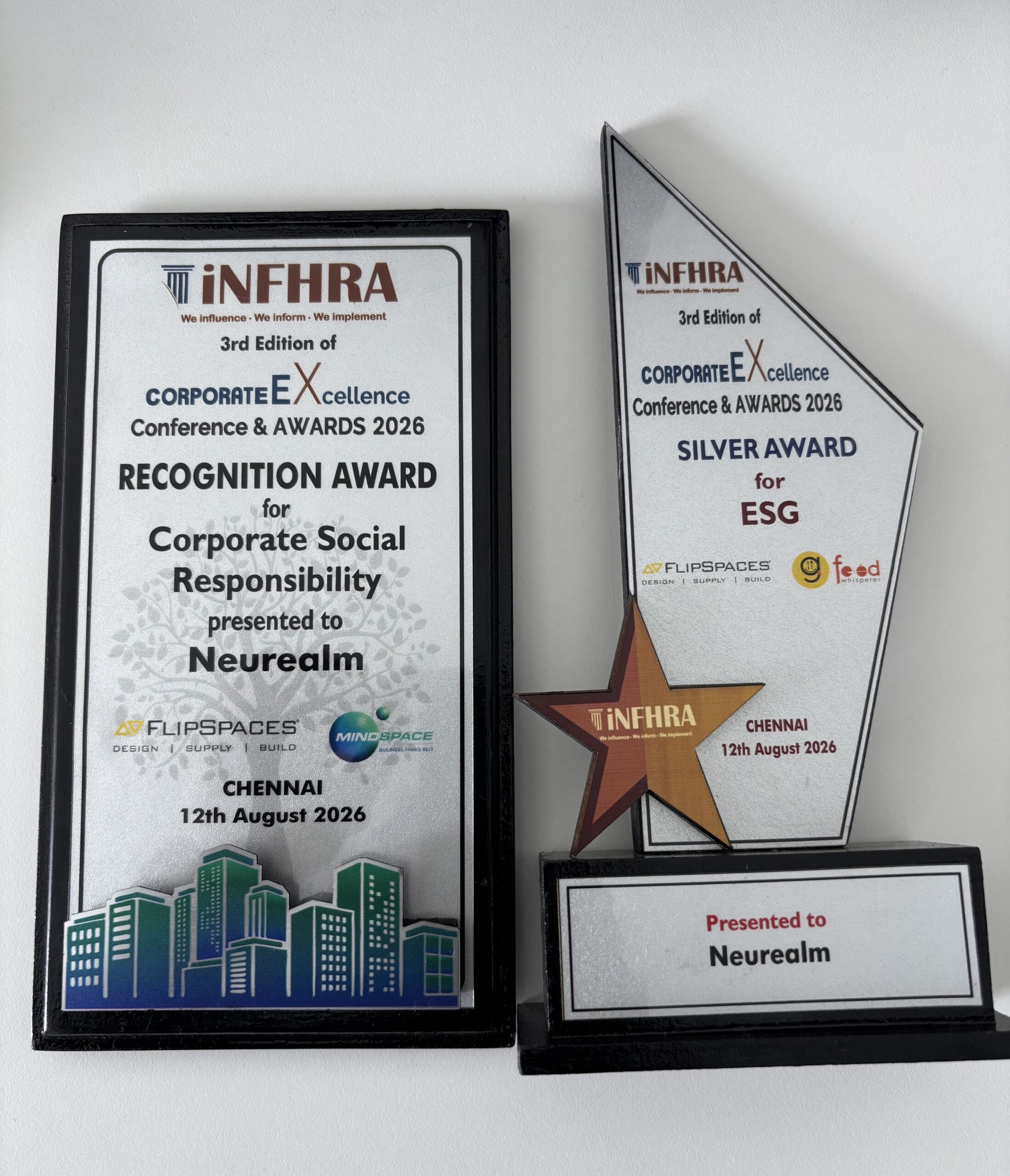 Neurealm wins Silver in ESG category at iNFHRA Corporate Excellence Awards, Chennai Region